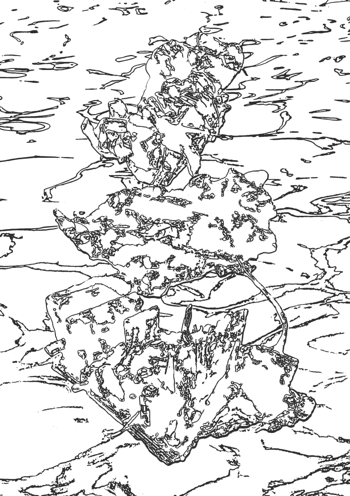 WIENWOCHE 2023: Kids page. A digitally created image showing different objects, generated from scavenged trash fused together with bioplastic. Part of the body of works called Waste Archeology by Mary Maggic. © Mary Maggic